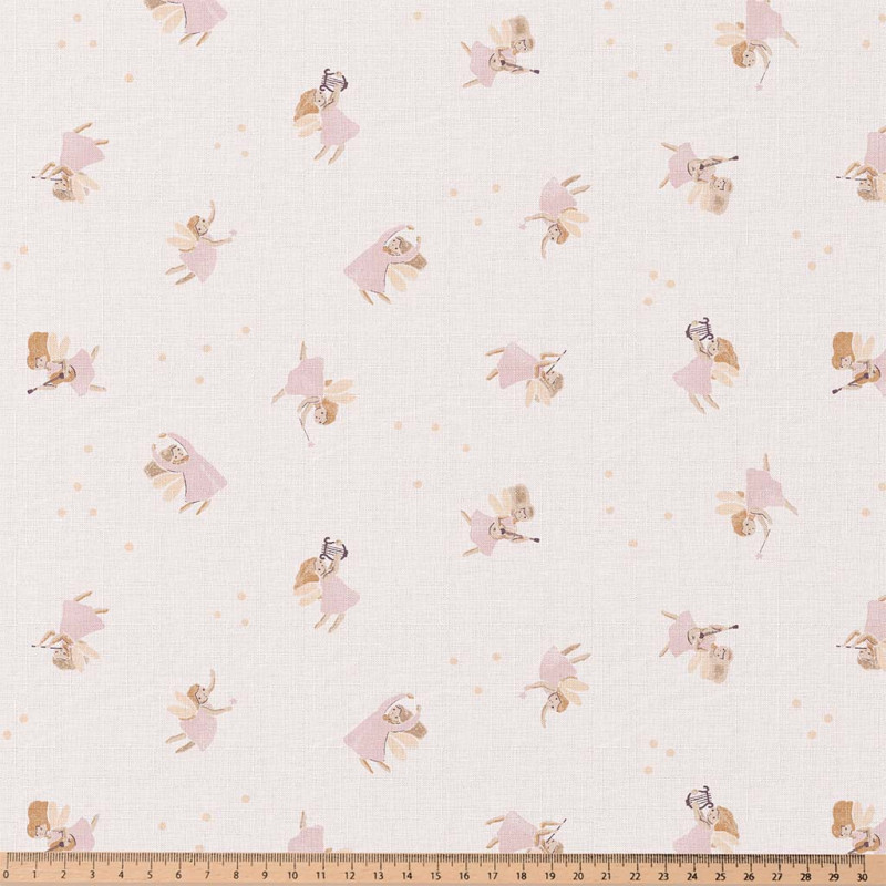 Printed Cotton AURORE3 Blush / Pink